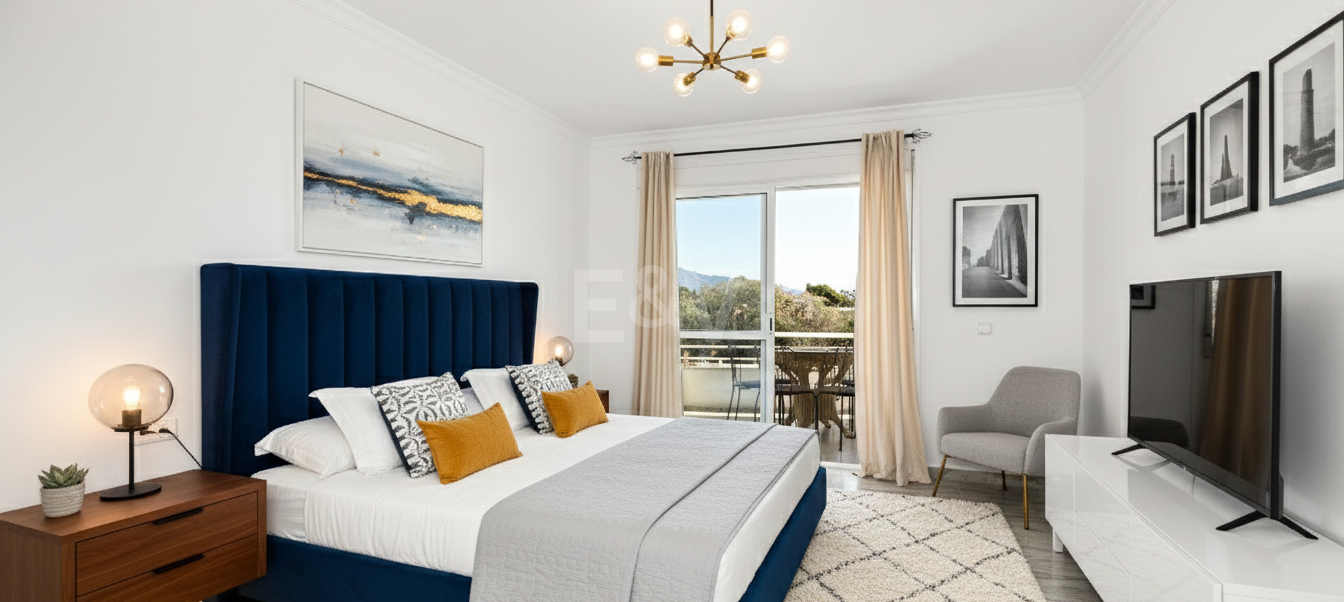 Przestronne Frontline Golf Apartament w odległości spaceru do plaży