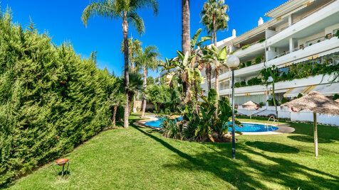 Geräumige Wohnung in erster Linie am Golfplatz, fußläufig zum Strand