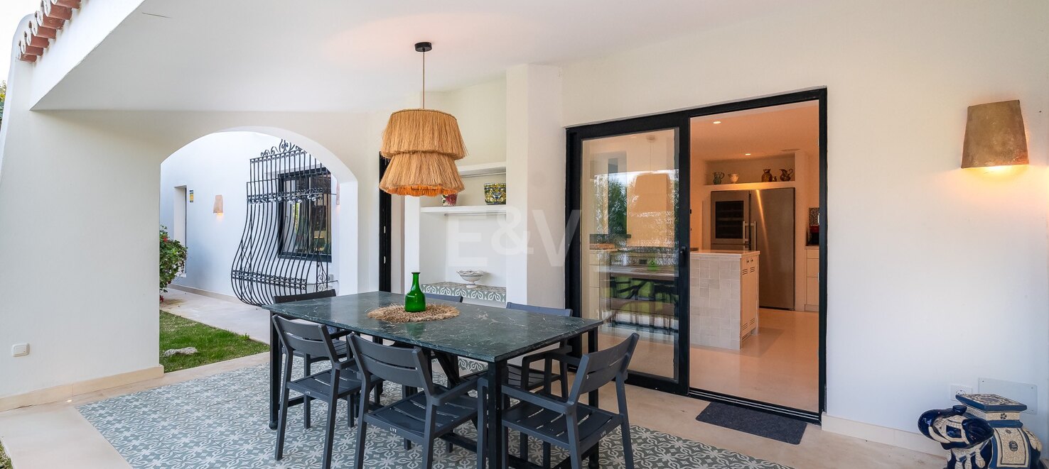 Magnificent Andalusian-Cortijo Style Villa Just Steps from the Beach in Prestigious Guadalmina.