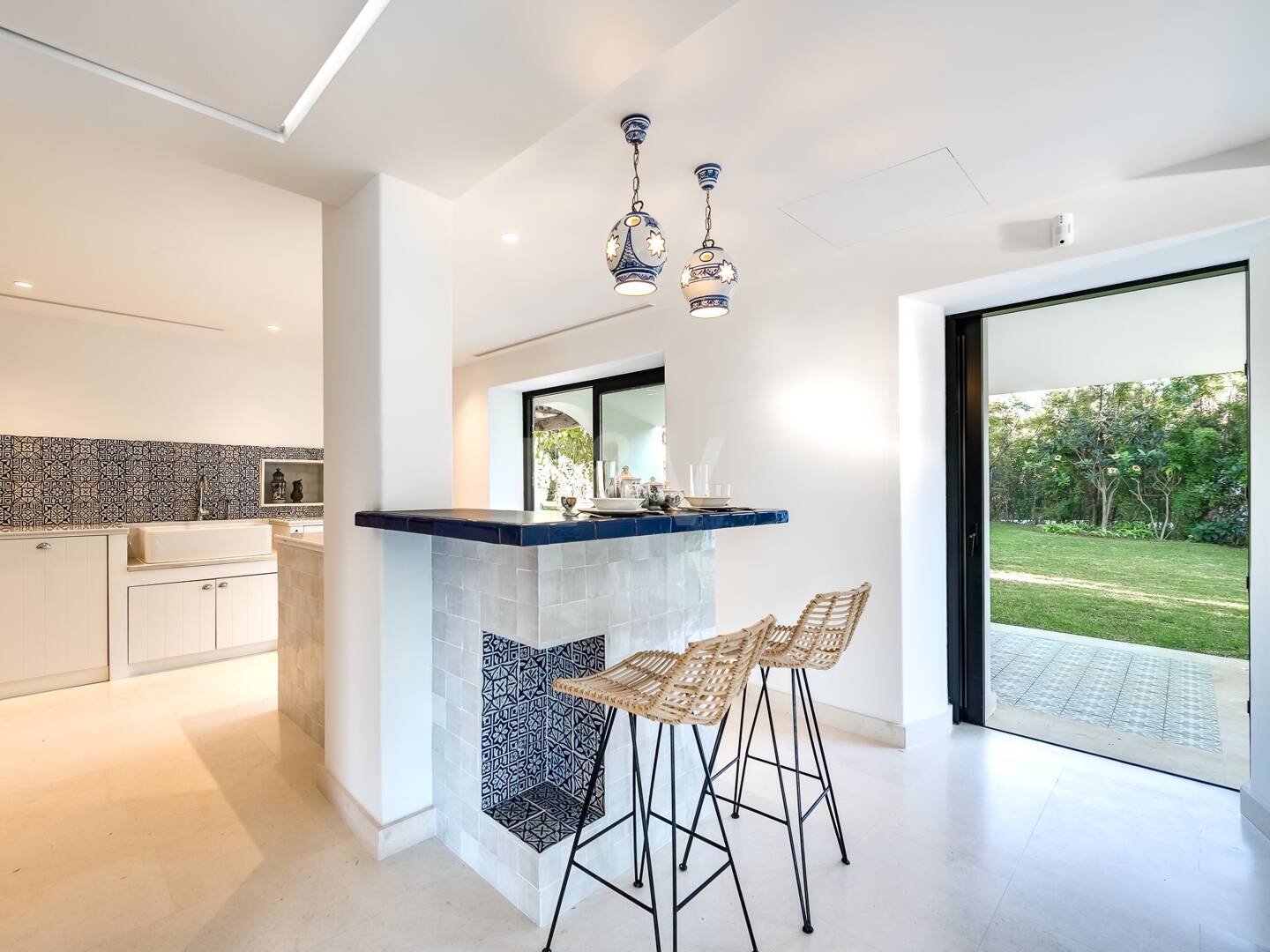 Magnificent Andalusian-Cortijo Style Villa Just Steps from the Beach in Prestigious Guadalmina.