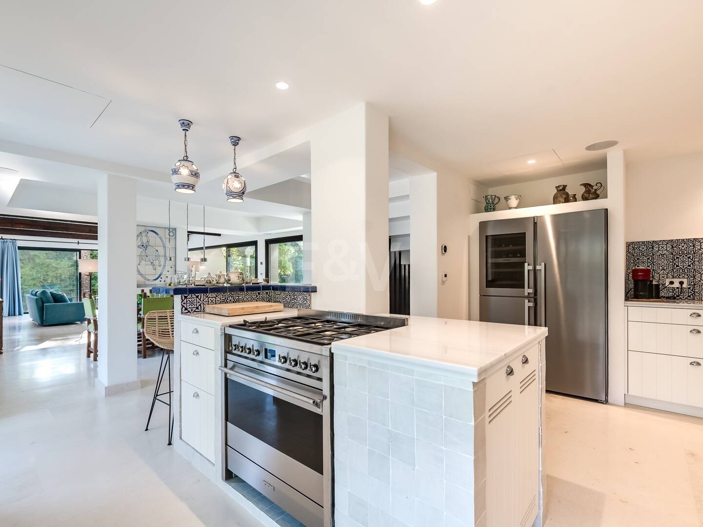 Magnificent Andalusian-Cortijo Style Villa Just Steps from the Beach in Prestigious Guadalmina.