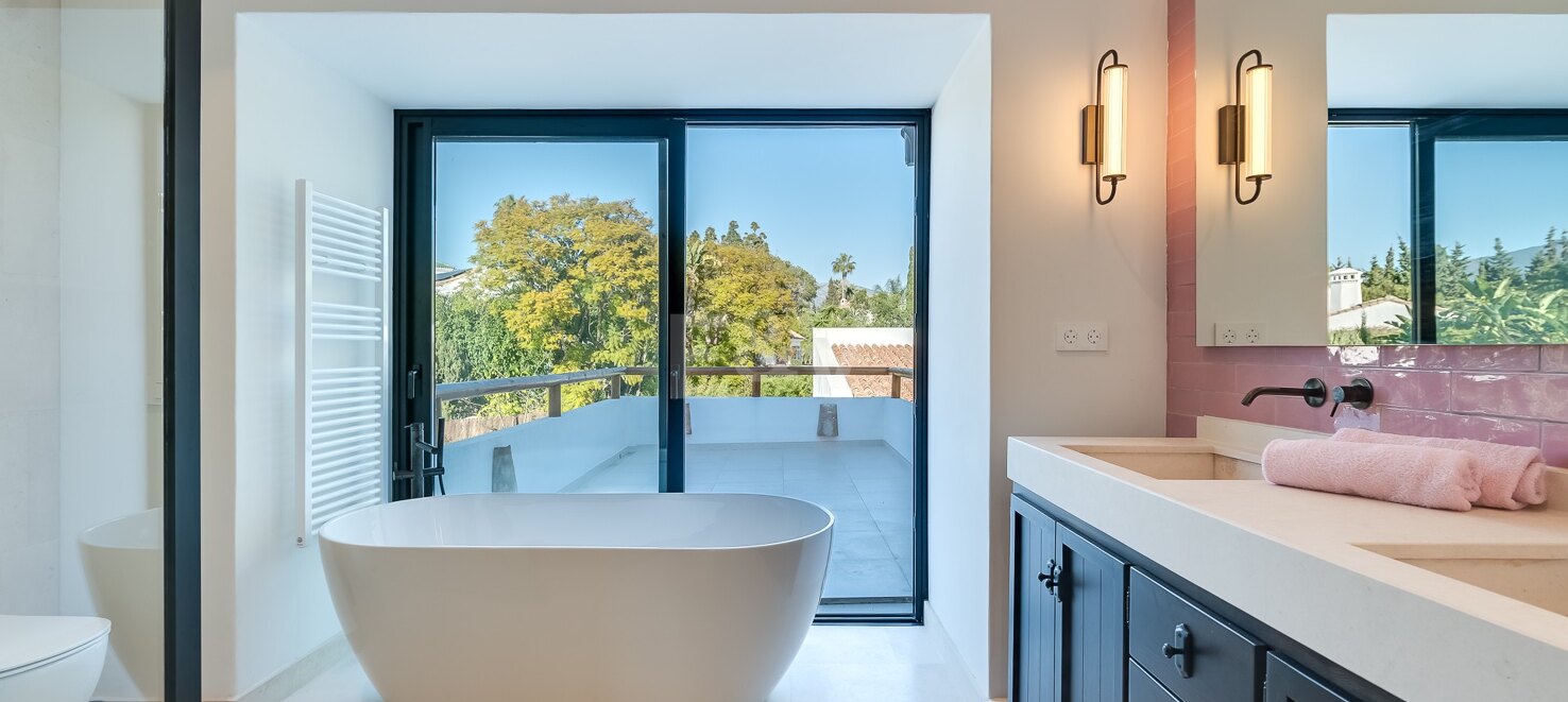 Magnificent Andalusian-Cortijo Style Villa Just Steps from the Beach in Prestigious Guadalmina.