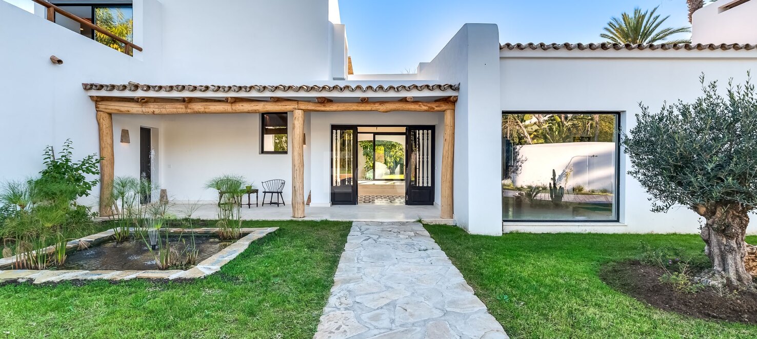 Magnificent Andalusian-Cortijo Style Villa Just Steps from the Beach in Prestigious Guadalmina.