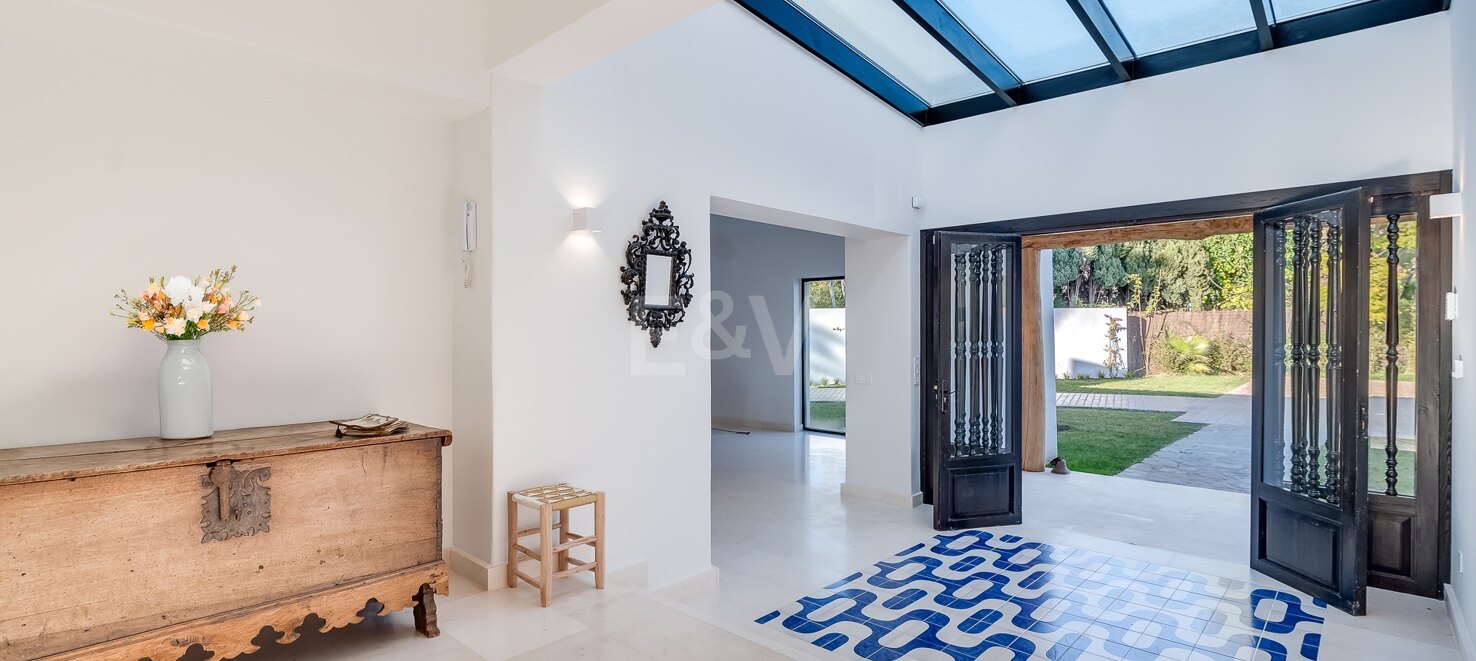 Magnificent Andalusian-Cortijo Style Villa Just Steps from the Beach in Prestigious Guadalmina.