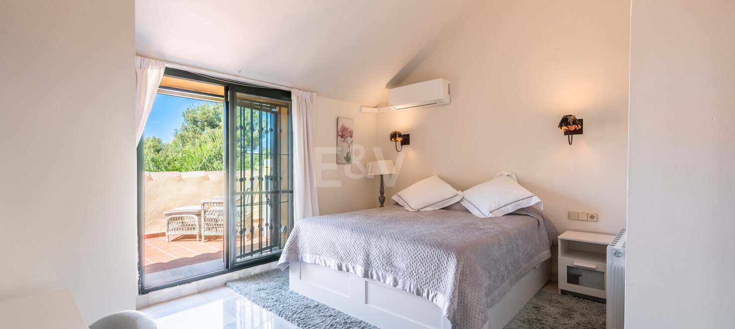 Expansive Semi-Detached Townhouse with Sea Views in Nagüeles, Marbella