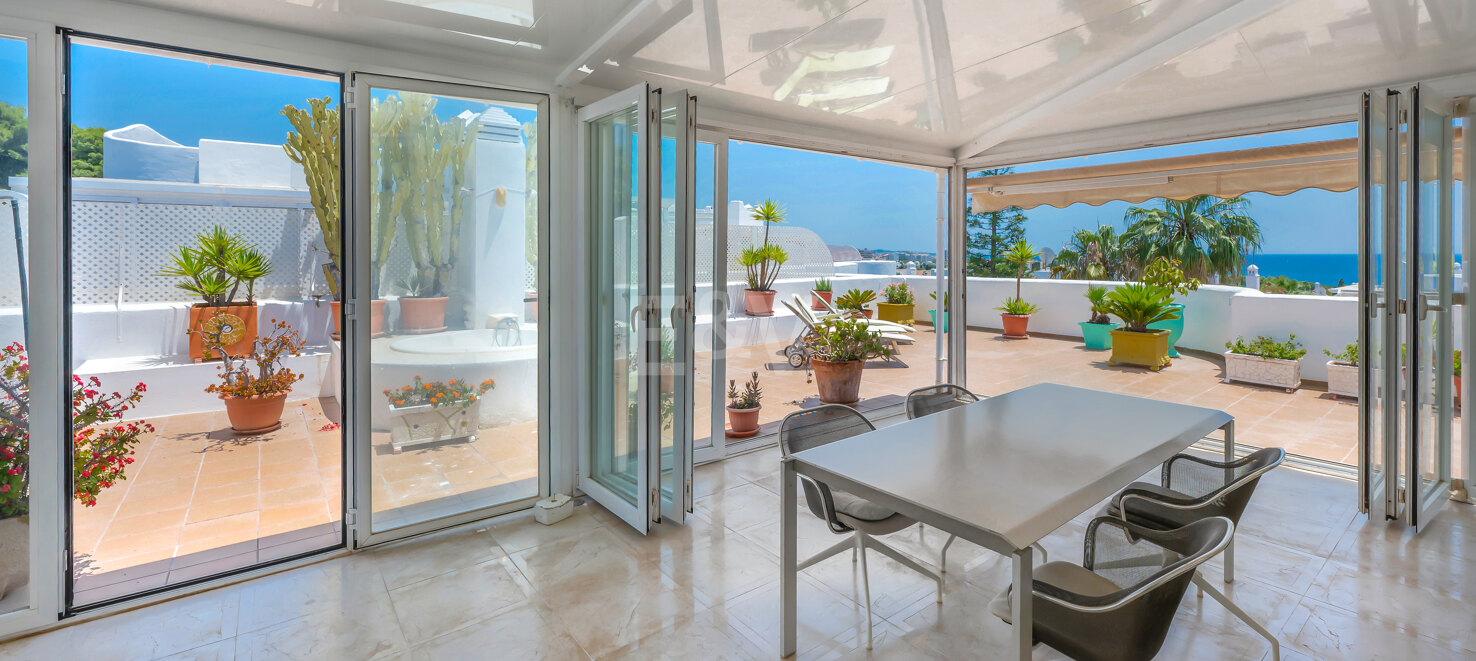 Marbella Golden Mile Stunning Penthouse med panoramautsikt över havet