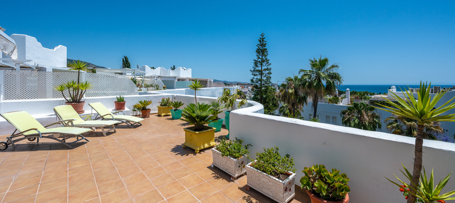 Marbella Golden Mile Stunning Penthouse med panoramautsikt över havet