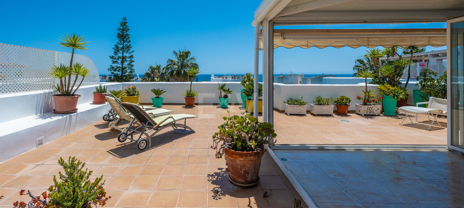 Marbella Golden Mile Stunning Penthouse med panoramautsikt över havet