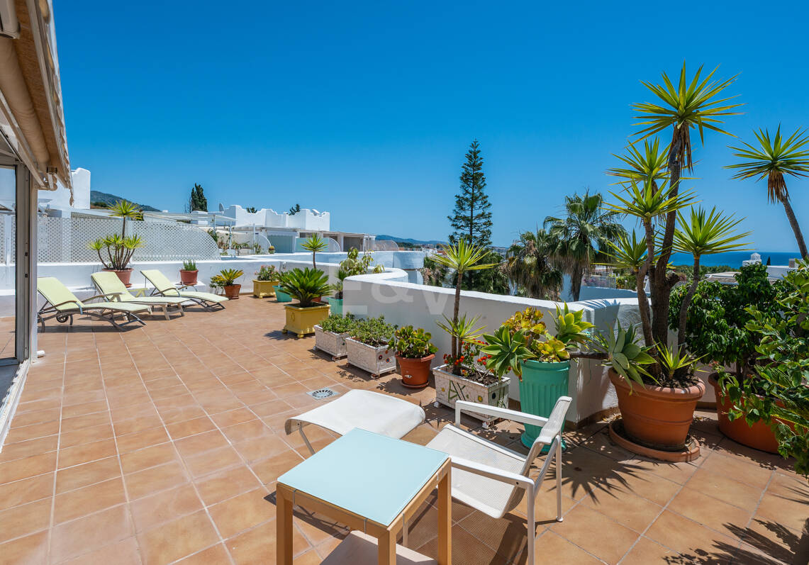 Marbella Golden Mile Penthouse magnifique avec vue panoramique sur la mer