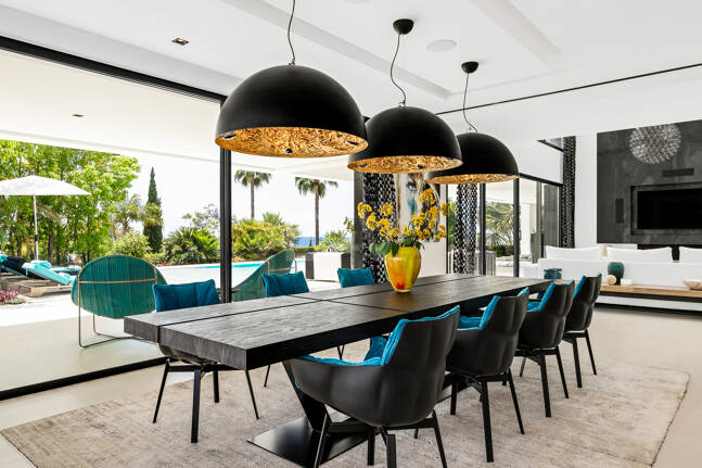 Spektakuläre neue Villa mit Meer- und Golfblick