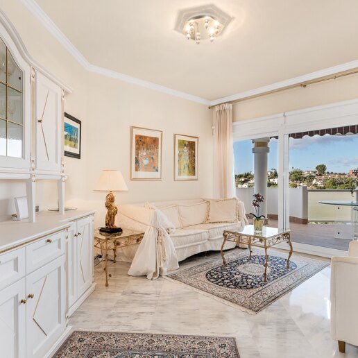 Charming 2-Bedroom Penthouse with Sea & Golf Views in Rio Real available for short-term rental (June-August) from 1,750€/week.