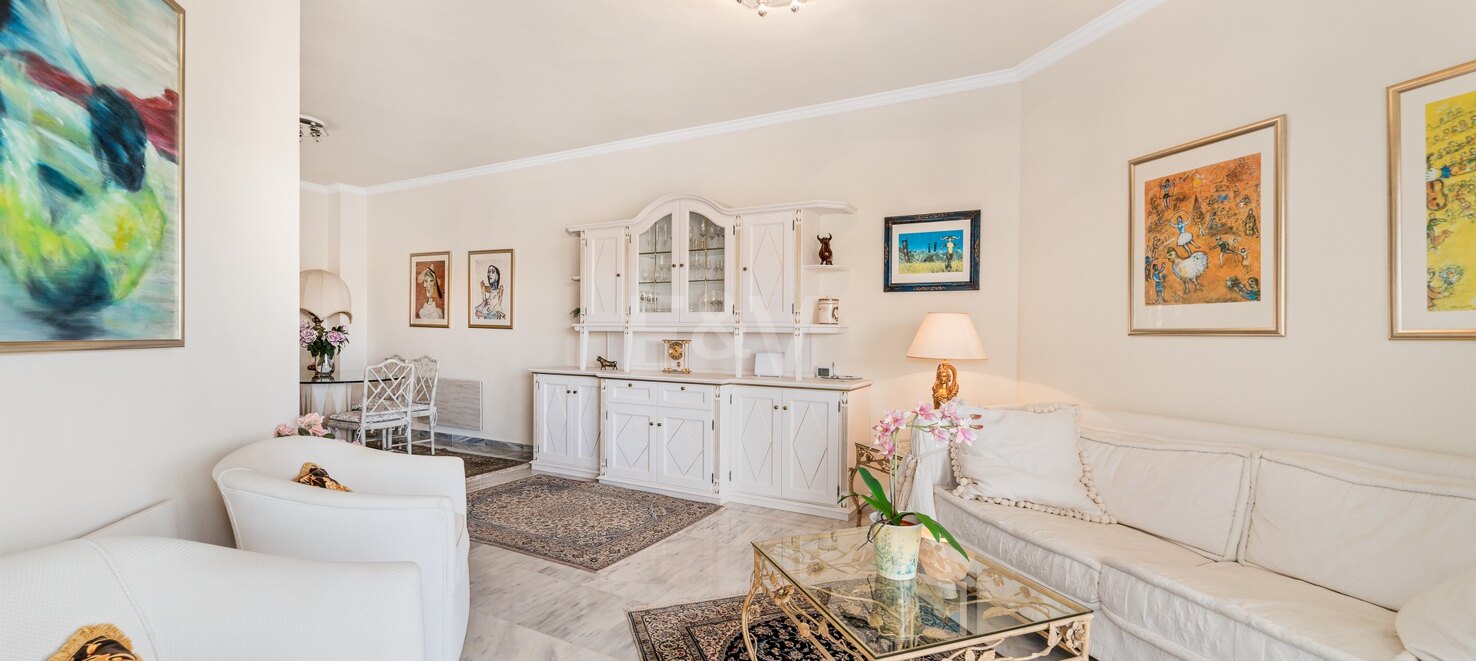 Charming 2-Bedroom Penthouse with Sea & Golf Views in Rio Real available for short-term rental (June-August) from 1,750€/week.