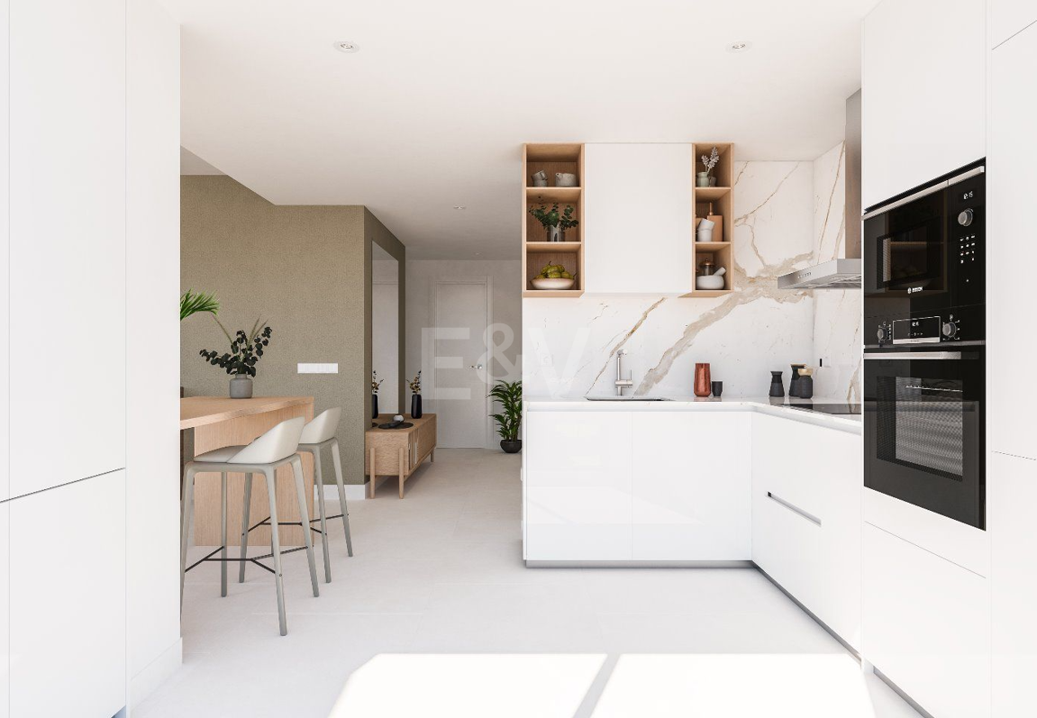 Samtida Beachside Townhouse i Elviria