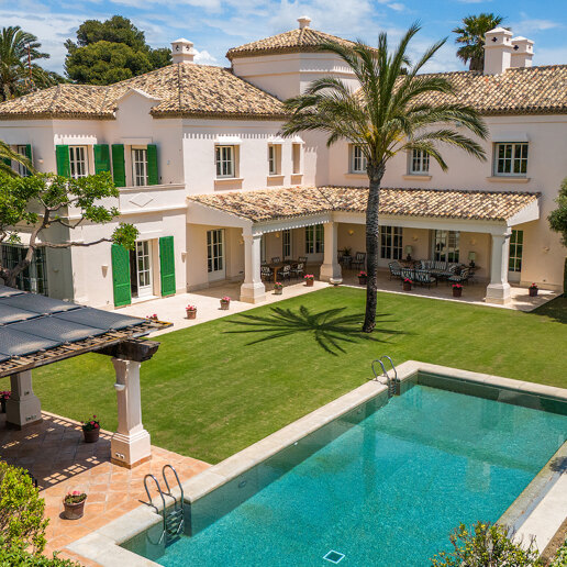 Lyxvilla på stranden Side of Los Monteros, Marbella