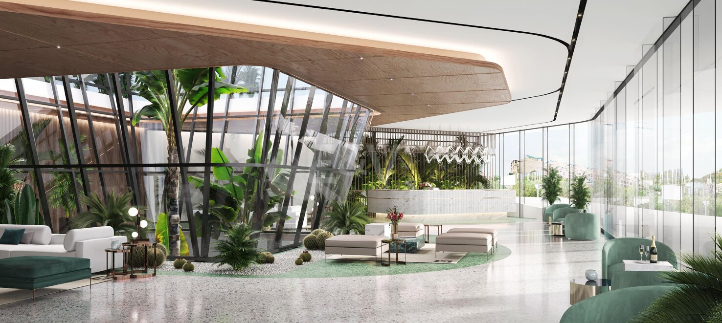 Elegant Fendi Penthouse med pool och havsutsikt på Marbellas Golden Mile