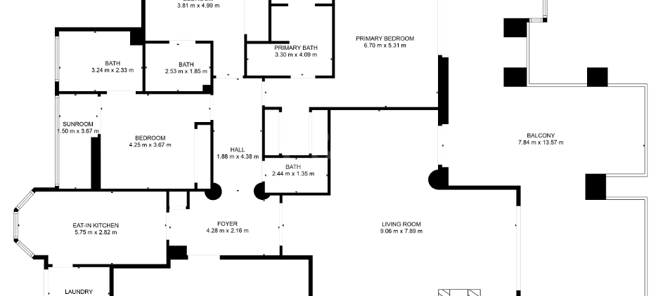 Excelente y espacioso apartamento de esquina con impresionantes vistas al mar en comunidad cerrada