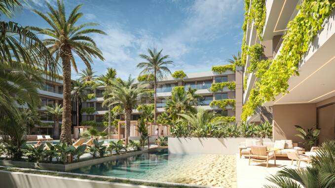 Rez-de-chaussée maison avec style tropical privé Oasis
