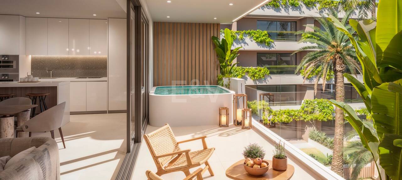 Apartamento Elegante con Piscinas Interior y Exterior, Spa y Gimnasio