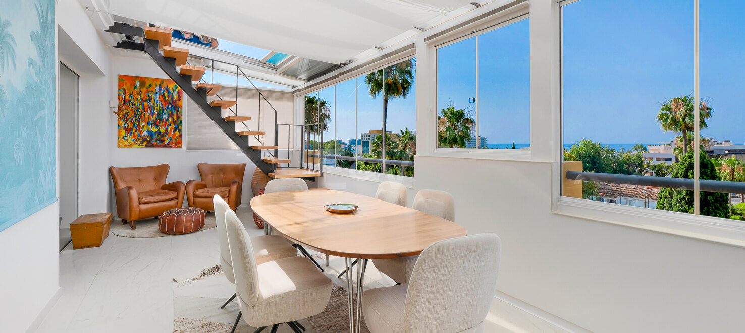 Duplex Penthouse mit Panoramablick auf das Meer und spektakulärem Dachterrasse
