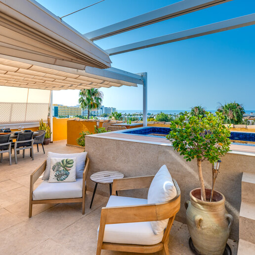 Duplex Penthouse mit Panoramablick auf das Meer und spektakulärem Dachterrasse