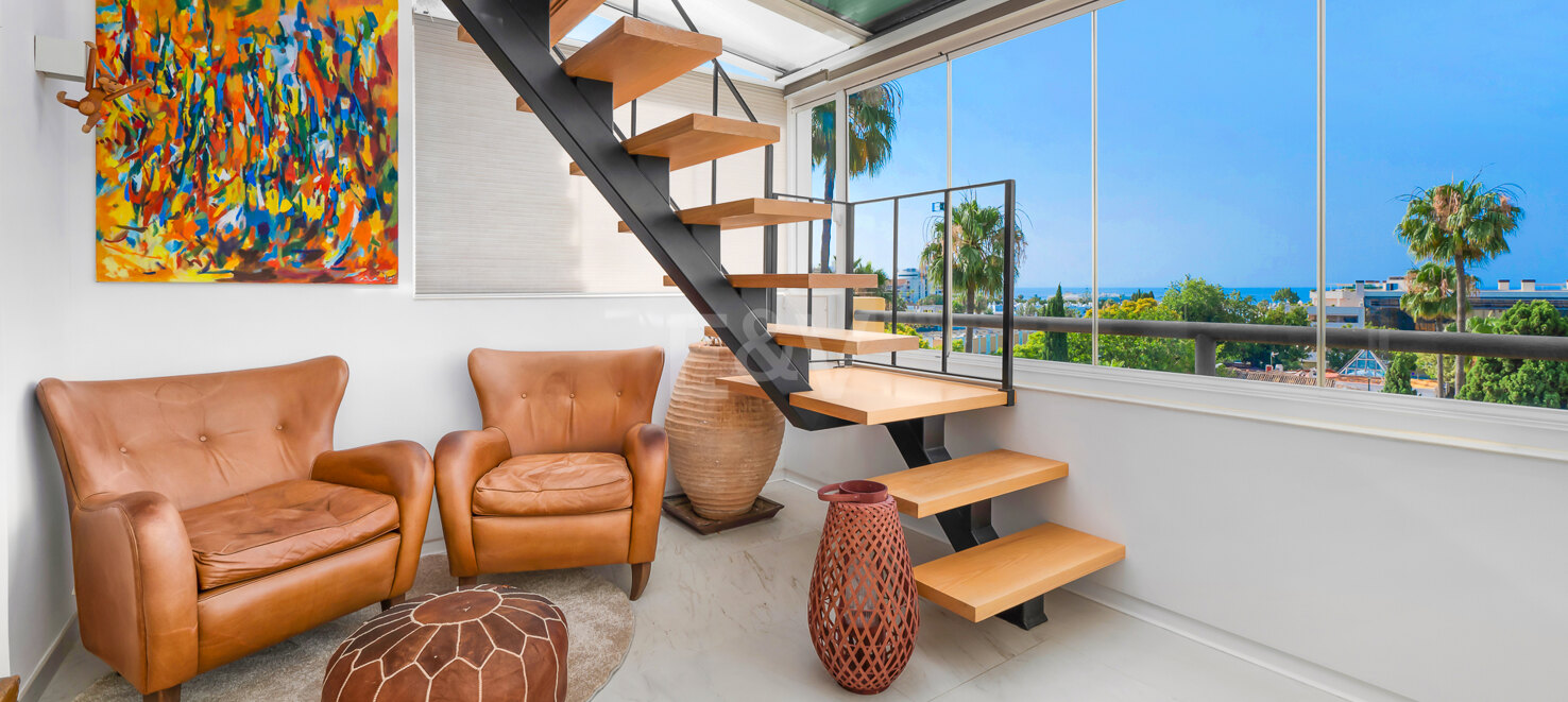 Duplex Penthouse mit Panoramablick auf das Meer und spektakulärem Dachterrasse