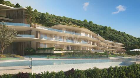 Panoramische Penthouse-Wohnung mit privatem Pool und Meerblick