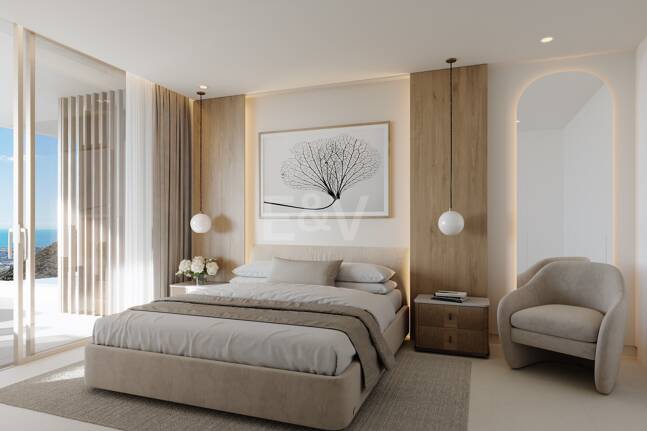 Panoramische Penthouse-Wohnung mit privatem Pool und Meerblick