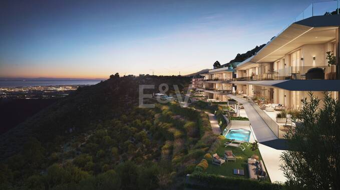 Panoramic Penthouse Living with Private Pool and Sea Views