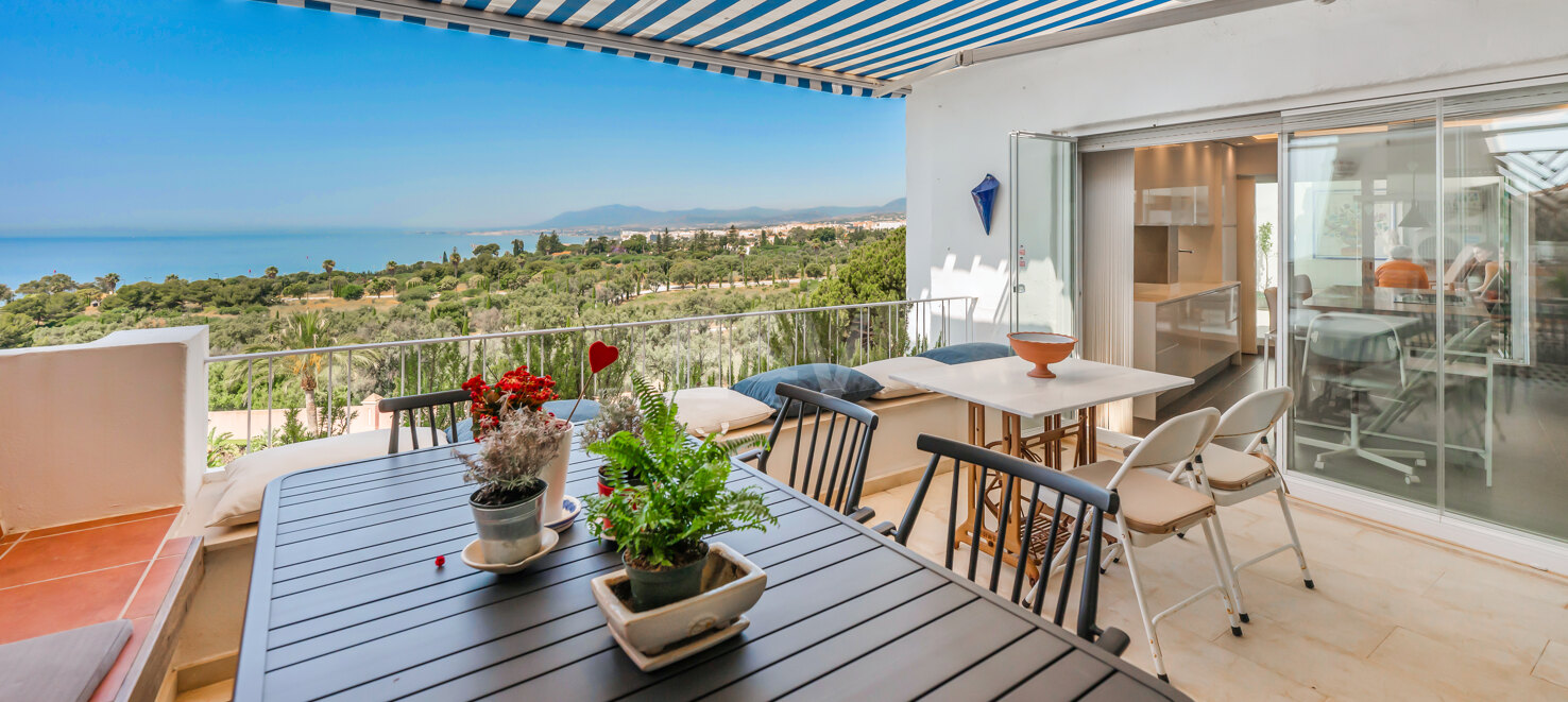 Zwei-in-Eins-Penthouse mit Meerblick in bester Río Real-Lage