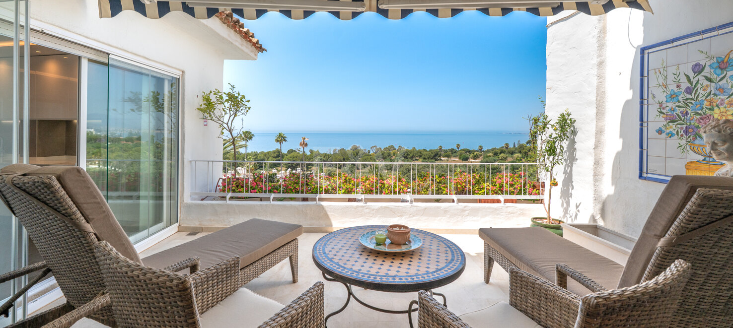 Zwei-in-Eins-Penthouse mit Meerblick in bester Río Real-Lage