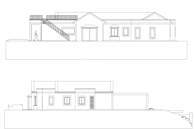 Außergewöhnliche einstöckige Villa in gesicherter Wohnanlage