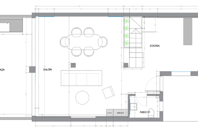 Renoverat radhus med havsutsikt i la Quinta Hills