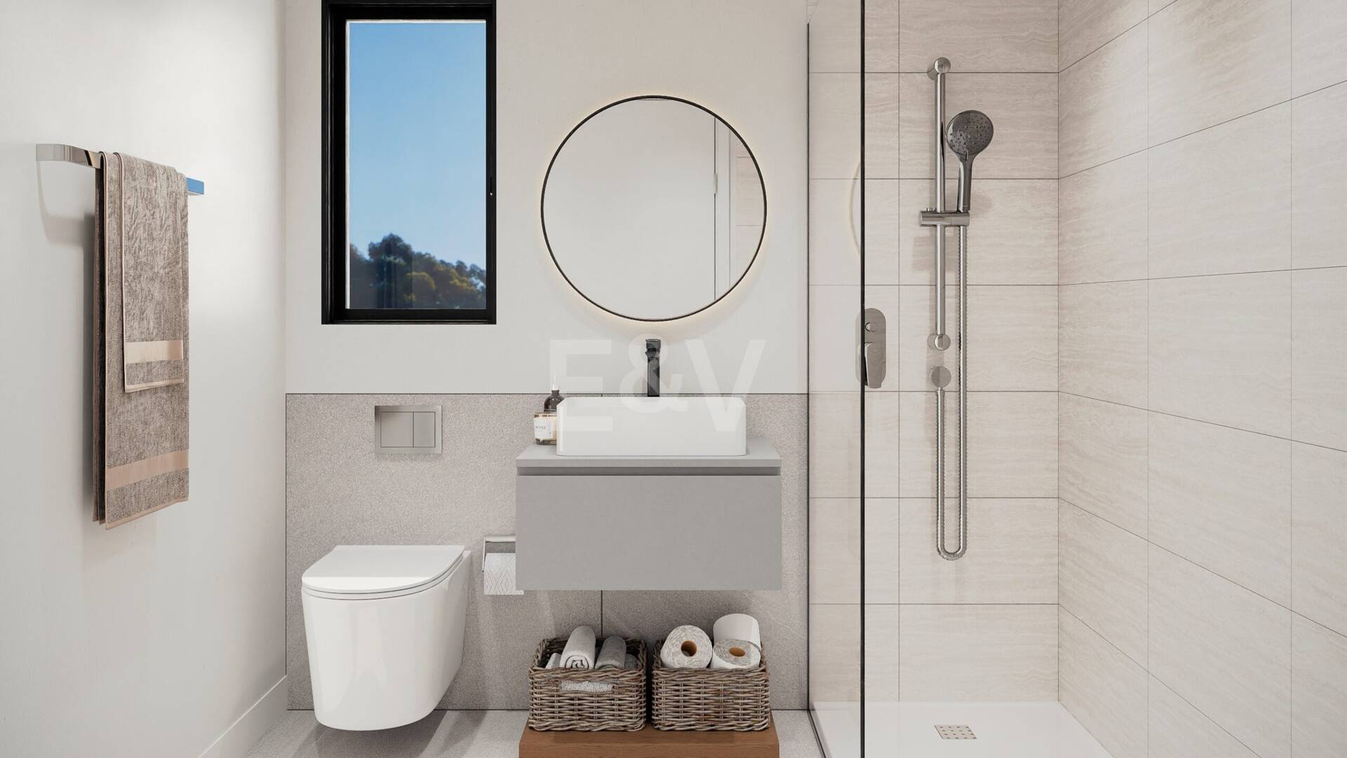 Apartamento sobre plano con vistas al mar en Altos de Los Monteros