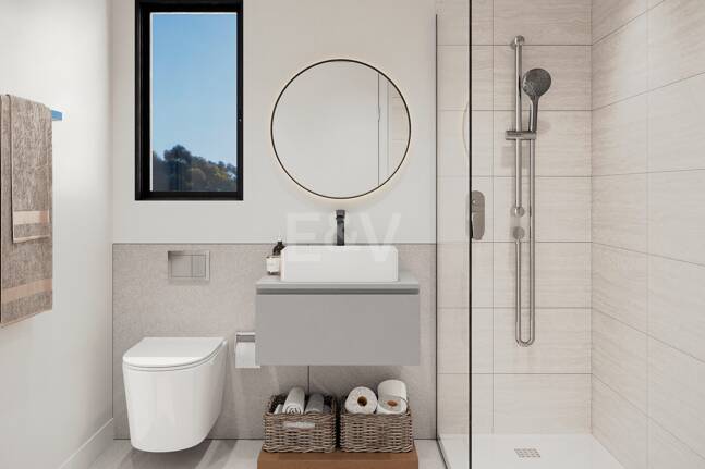 Apartamento sobre plano con vistas al mar en Altos de Los Monteros