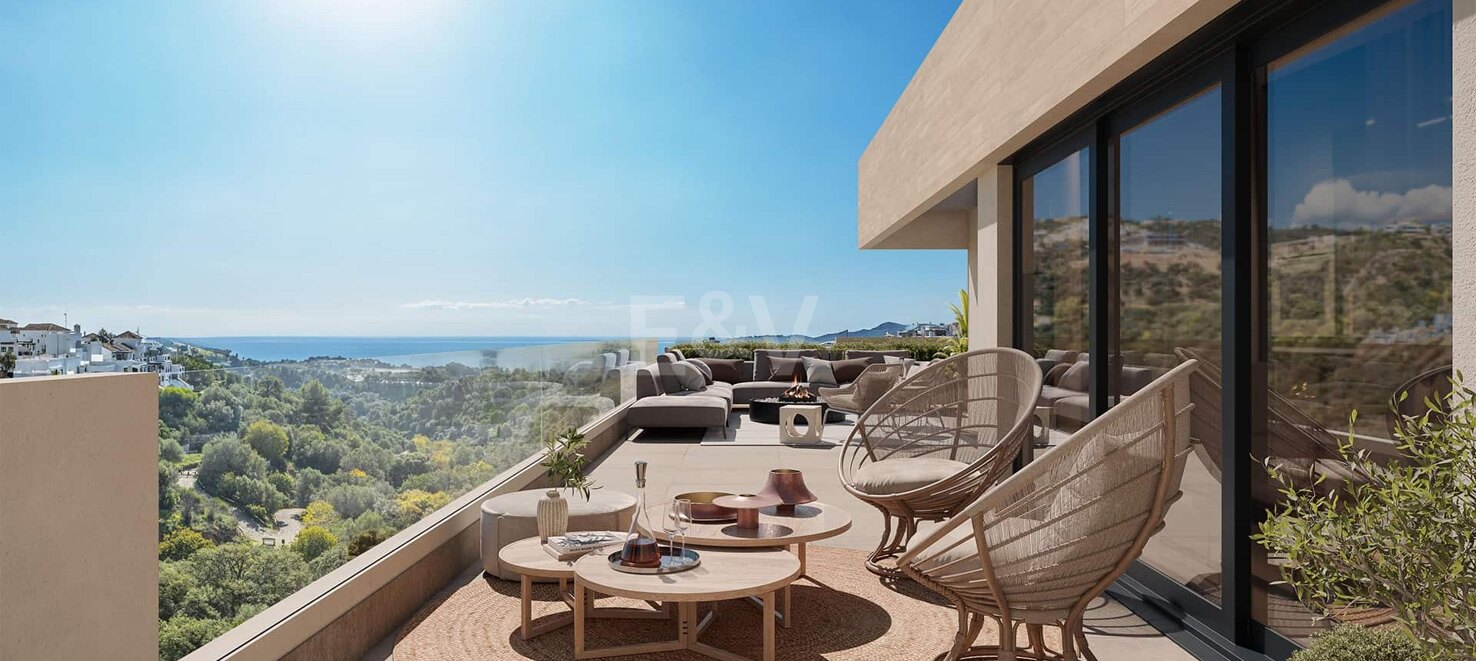 Off-Plan Wohnung mit Meerblick in Altos de Los Monteros