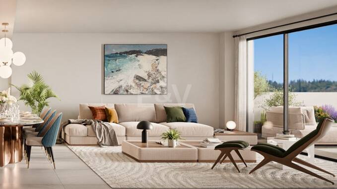 Apartamento sobre plano con vistas al mar en Altos de Los Monteros