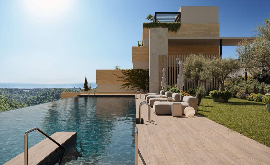 Off-Plan Wohnung mit Meerblick in Altos de Los Monteros