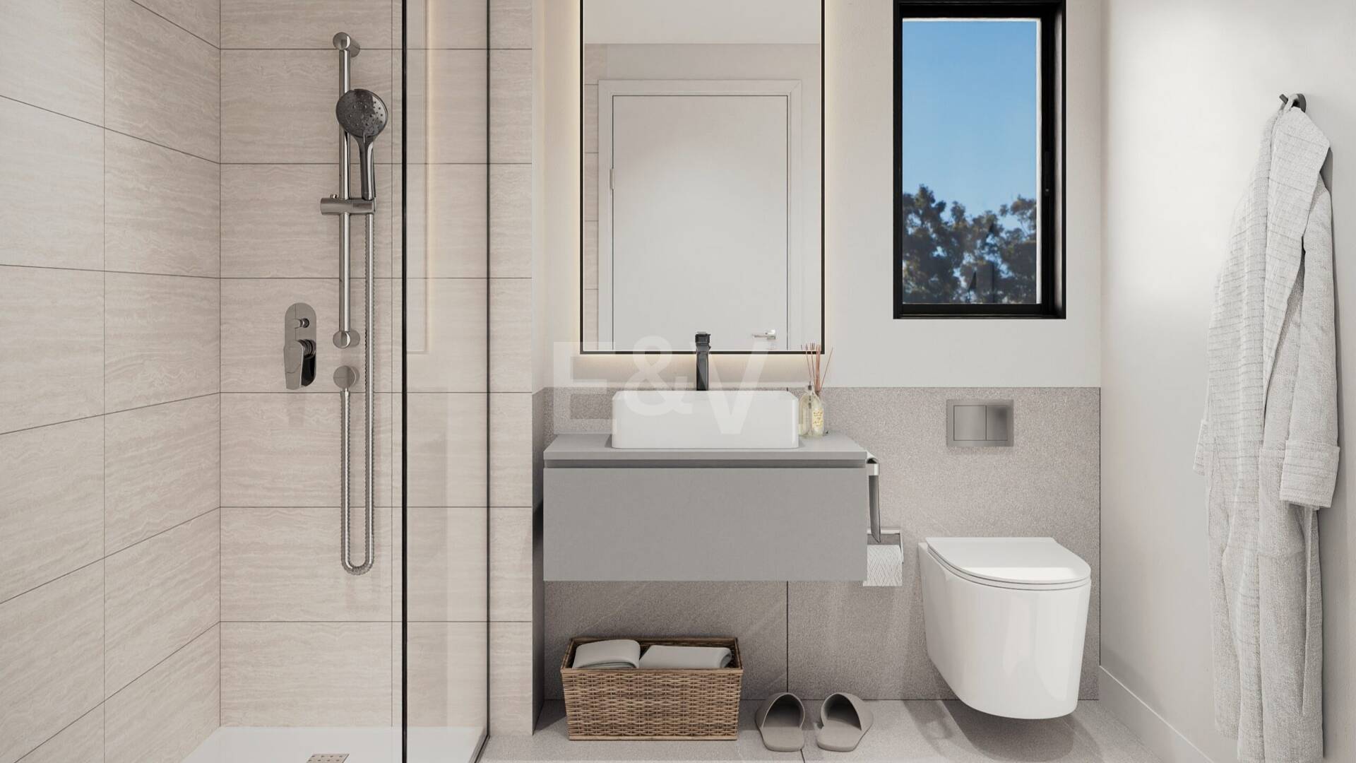 Apartamento sobre plano con vistas al mar en Altos de Los Monteros