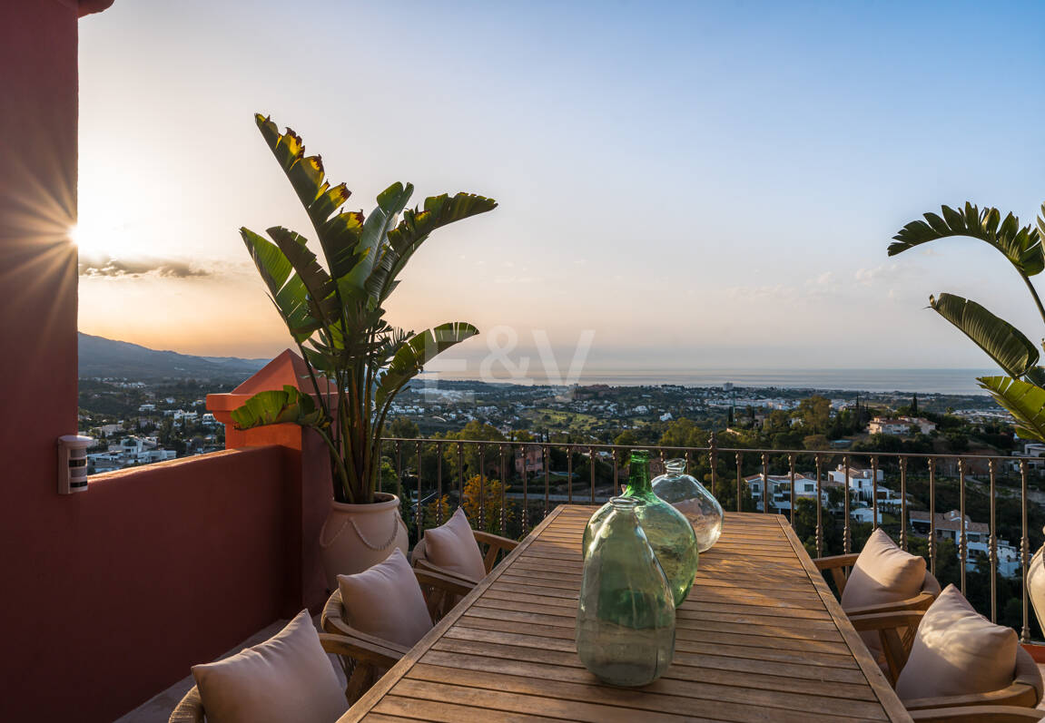 Sophistizierte Penthouse-Wohnung mit Panoramablick