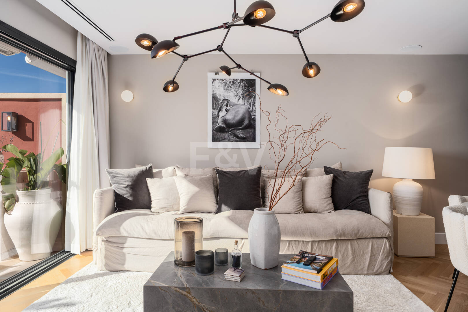 Sophistizierte Penthouse-Wohnung mit Panoramablick