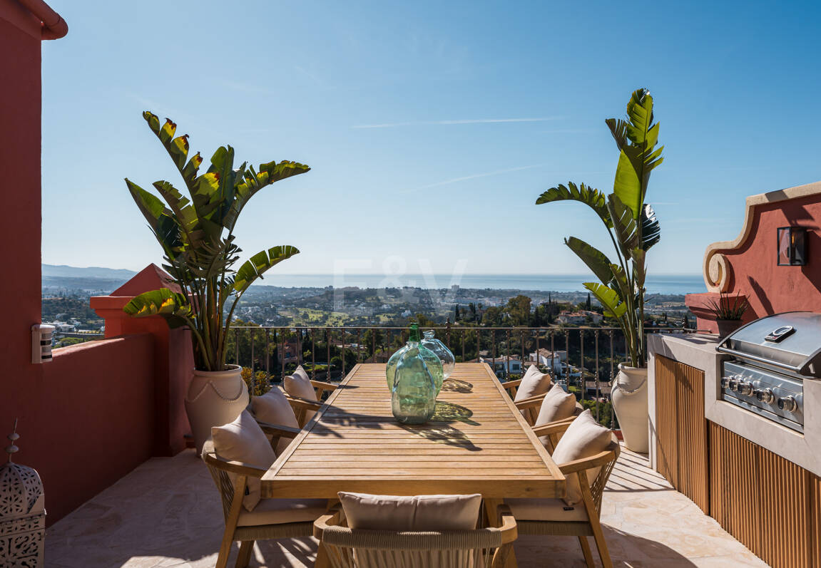 Sophistizierte Penthouse-Wohnung mit Panoramablick