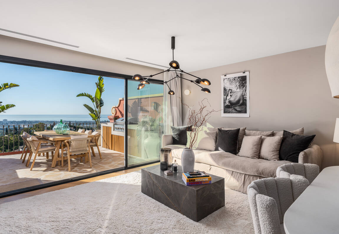 Sophistizierte Penthouse-Wohnung mit Panoramablick