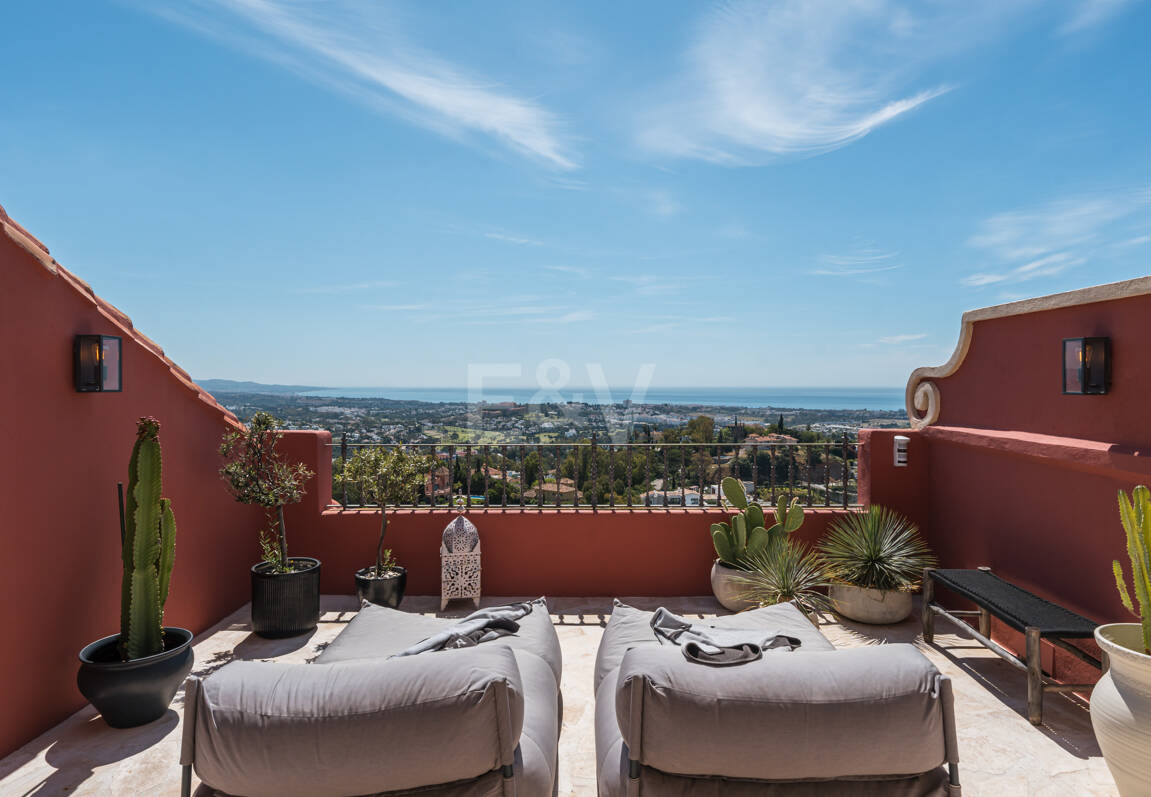 Sophistizierte Penthouse-Wohnung mit Panoramablick