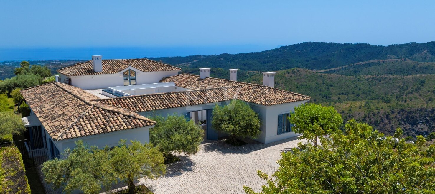 Cortijo stylu Villa z panoramiczne widoki na morze i kompletna prywatność