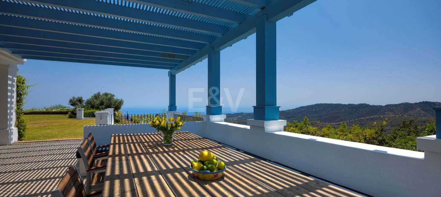 Cortijo stylu Villa z panoramiczne widoki na morze i kompletna prywatność