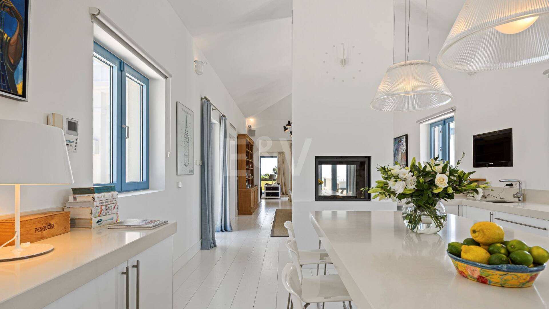 Villa de style Cortijo avec vue panoramique sur la mer et confidentialité complète