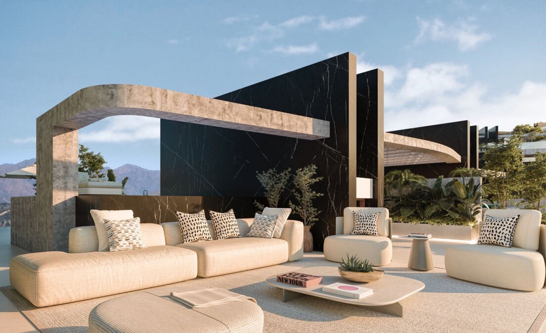 Snygg Duplex Penthouse med Solarium i Elviria Marbella