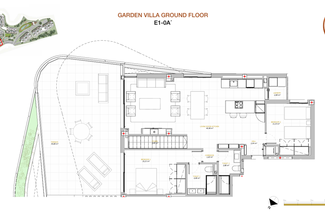 Spacieux duplex penthouse dans une communauté sécurisée avec des équipements de complexe hôtelier 5 étoiles