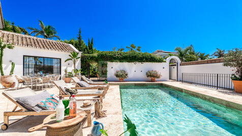 Boho Style Andaluzja Villa kroki na plażę w Marbesa