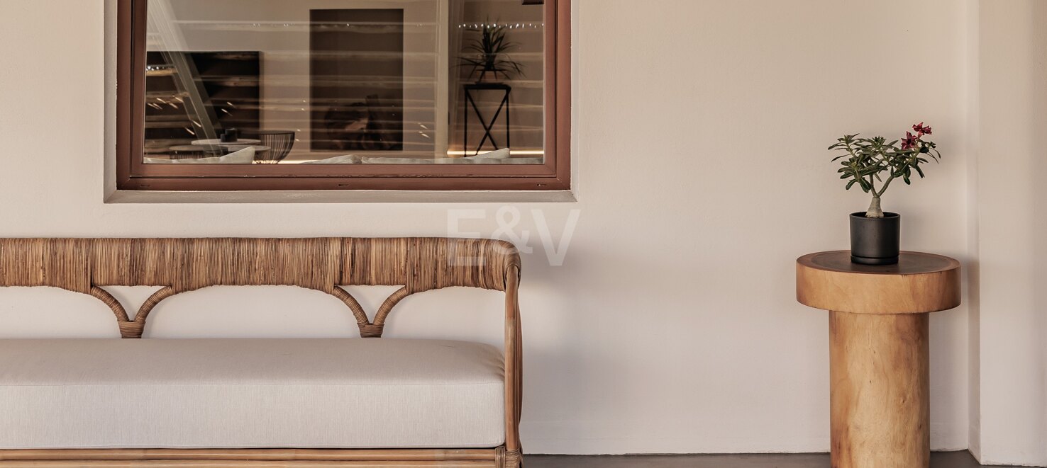 Luxuriöse Villa im Boho-Chic-Stil in Strandnähe an der Goldenen Meile von 19.500€/Woche